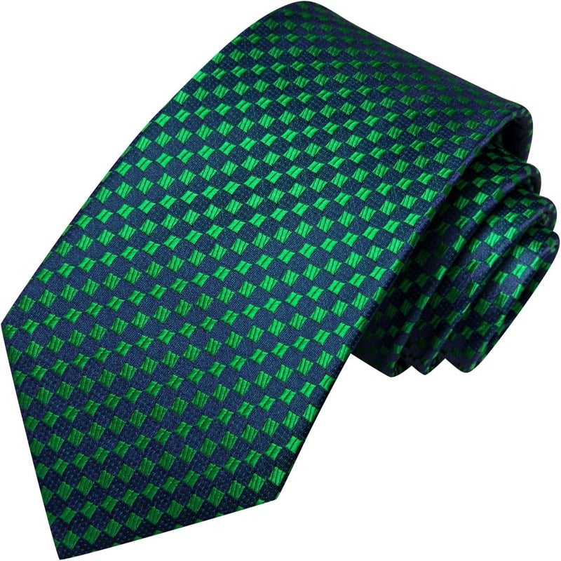 Dubulle Mens Paisley Striped Tie and Handkerchief Cufflinks Tie Set for Men Wedding Business Formal - Image 5